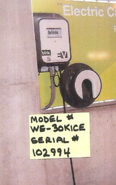 Blink Commercial Wall Mount Electric Vehicle Supply Equipment (EVSE) (102994)