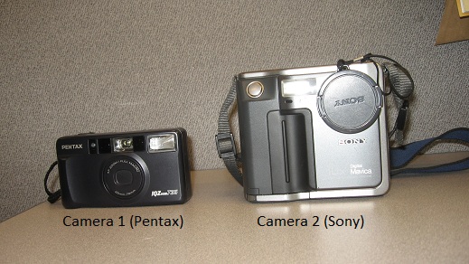 One (1) Pentax Camera and One (1) Sony Camera