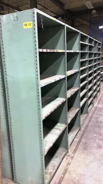 Metal Warehouse Shelving - Lot# C3