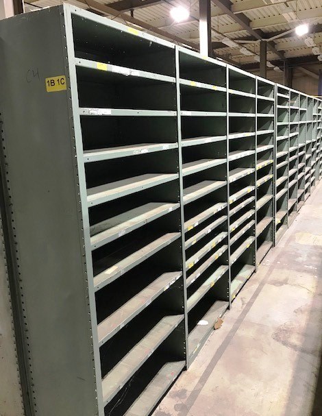 Metal Warehouse Shelving - Lot# C4