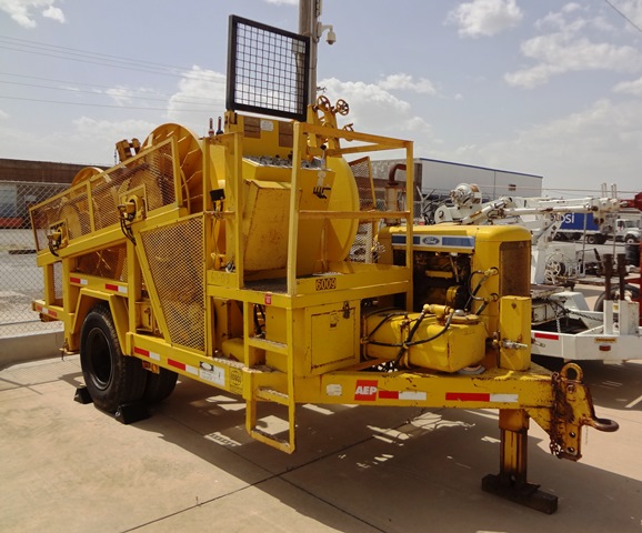 1983 Pengo Multi Wire Pulling Trailer W/ Drive Motor 940298