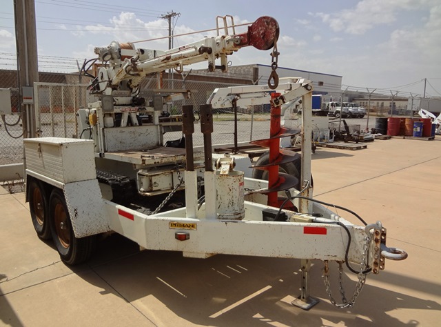 2000 Pitman Panther 4000T Backyard Digger Derrick with Trailer (970396 & 911448)