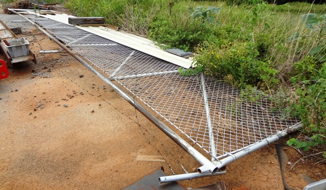 Chain Link Entry Gate - 36 1/2 Feet Long x 5-1/2 Feet High