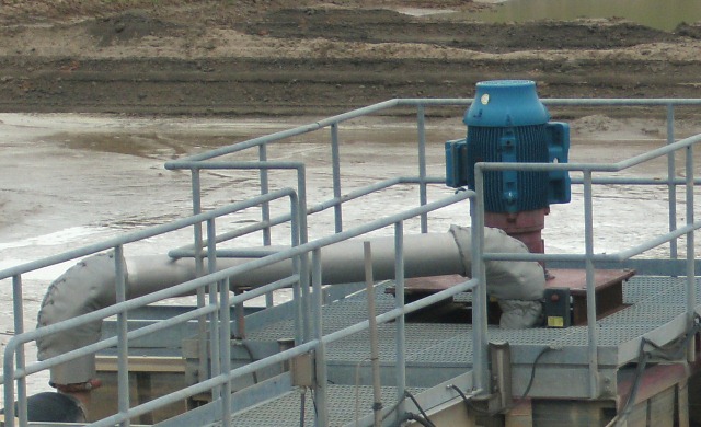 Pond Slurry Pump Station (Pump, Motor, Controls, and Discharge Piping)