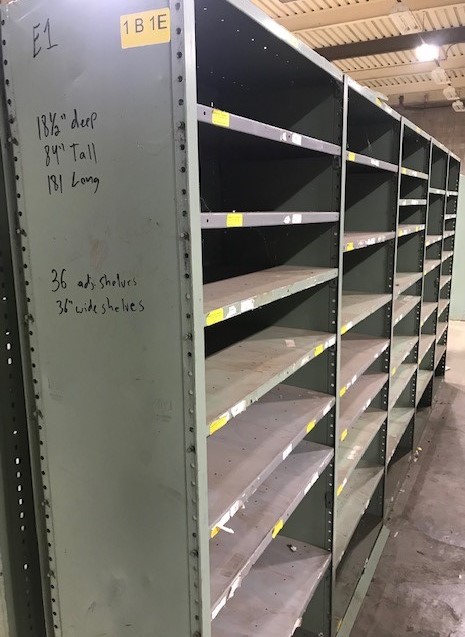 Metal Warehouse Shelving - Lot# E1