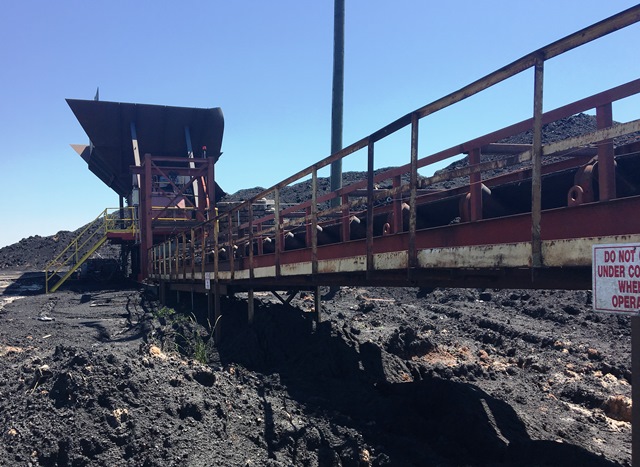 Temporary Conveyor System With Pad Mount Transformer