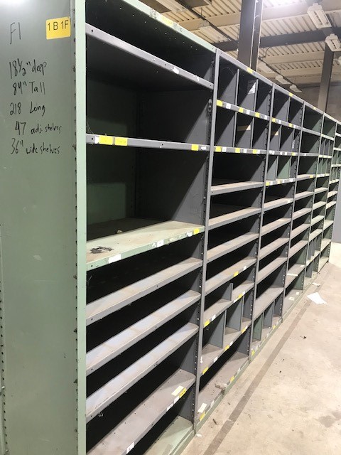 Metal Warehouse Shelving - Lot# F1