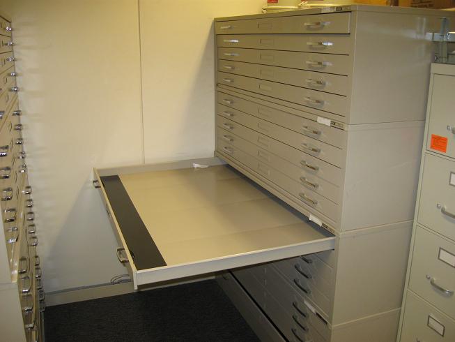 Mayline C-File 5-Drawer Flat File Cabinet for 36" x 48" Sheets 