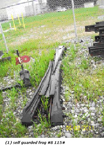 Rail Road Track Components: Self Guarded Frog No. 8 ~ 115#