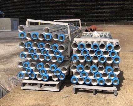 Lot of Aluminum Piping