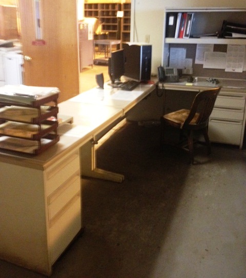 L Desk Unit with Shelf Unit