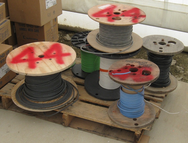 Pallet of 7 Reels of Small Diameter Wire (lot 44)