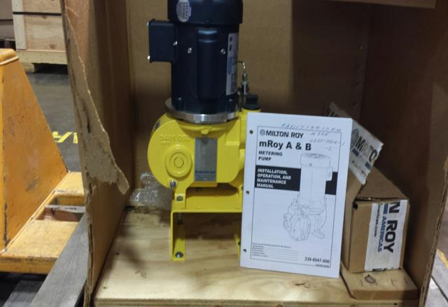 Milton Roy Reciprocating Metering Pump and .25HP Motor (Qty 2)