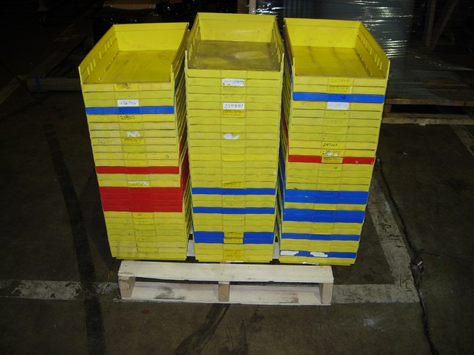 One (1) lot of 82 Plastic Storage Bins