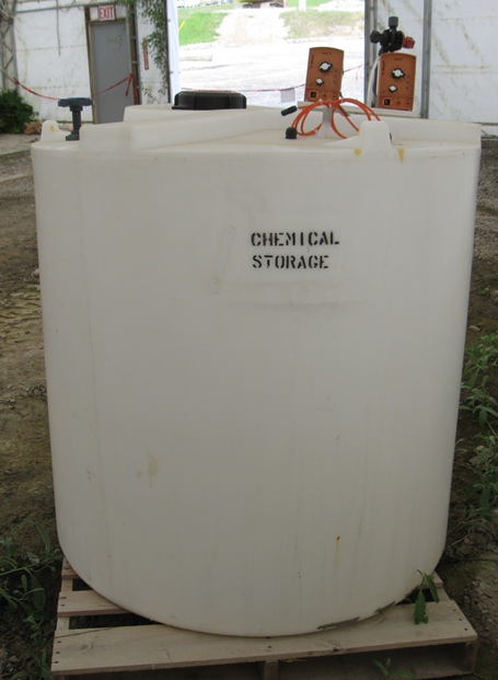 Chemical Storage Tank w/2 Solenoid Dosing Pumps