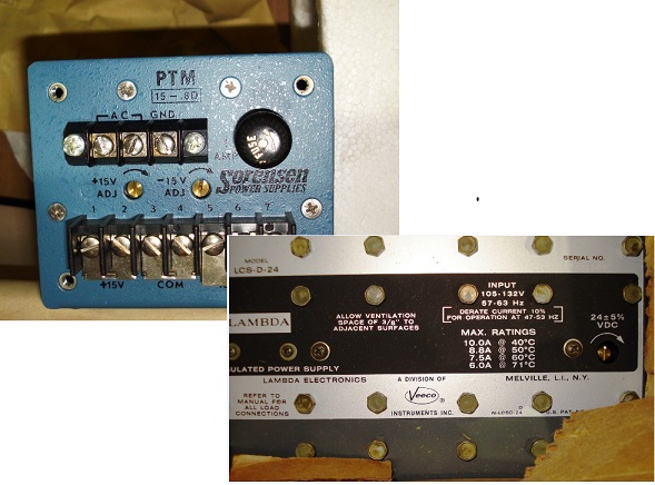 Lambda Electronics and Sorensen Power Supplies  (Qty 2)