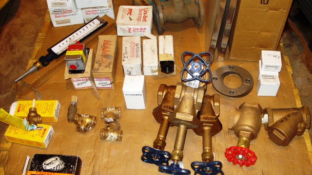 Misc Parts Lot Including - Valves, Seals, Switches, Couplings, Bearings, Filters