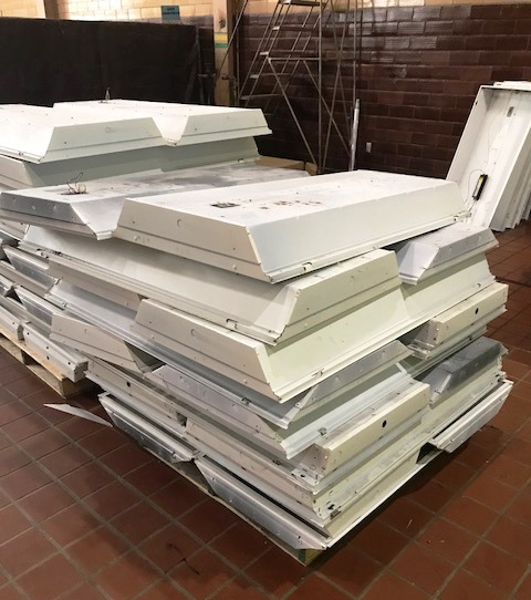 Lay-In Flourescent Light Fixtures - T-12 / 120 VAC / 2 X 4 Feet - Qty 58