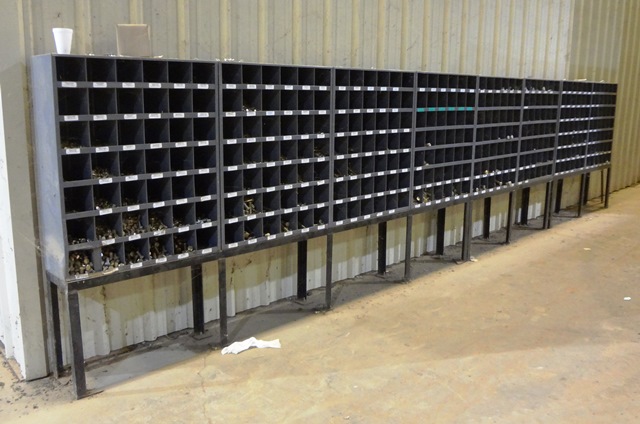 Bolt Bin Cabinets with Stands & Fasteners - Qty 8