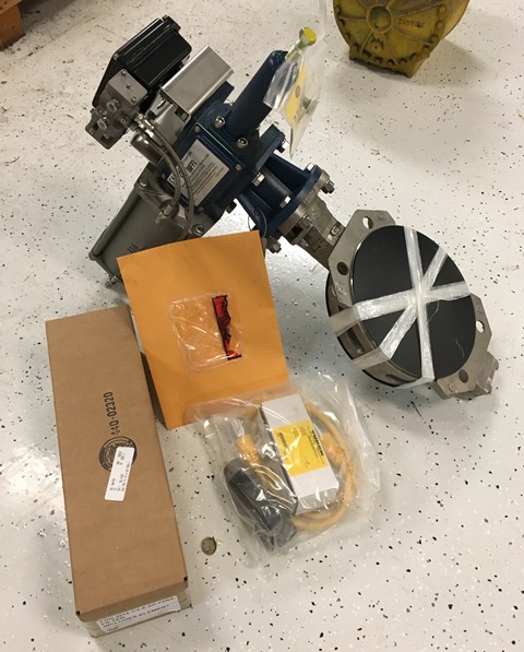8 Inch Butterfly Valve Assemblies W/ Biffi Rotary Actuators - Qty 3