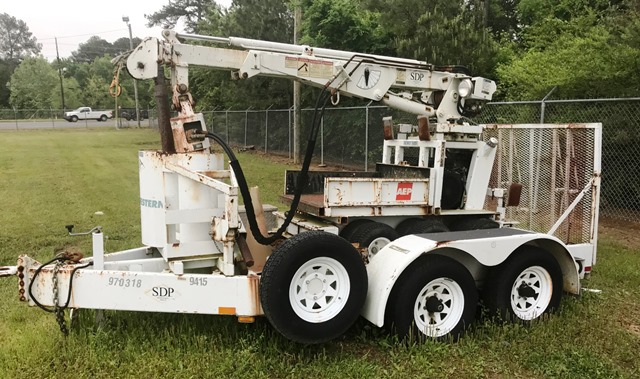 2001 SDP EZH2 J88556 Backyard Digger Derrick With Trailer (970318)
