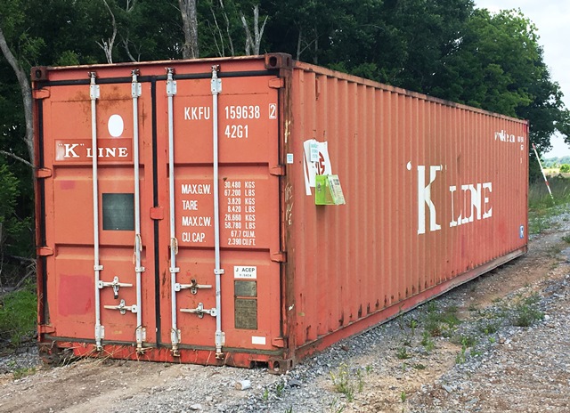 Conex Shipping Container 40 Ft W/ Overhead Lights