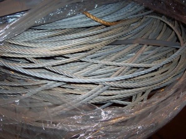 Lashing 3/8 inch diameter wire rope 
