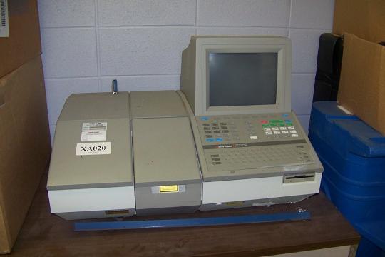 Spectrophotometer:  Perkin Elmer Paragon 1000 FT-IR