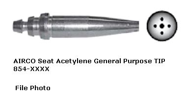 AIRCO Gas Cutting Tips (854-XXXX Seat Acetylene General Purpose Tips)
