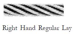 Wire Rope:  3/4 in diameter ~ 450 feet