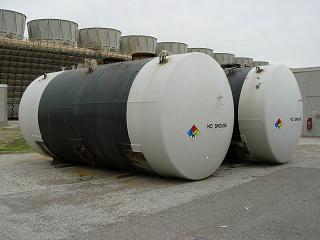 Tank #1(left tank) 1-12,400 Gallon Capacity SA 36 Carbon Steel Tank