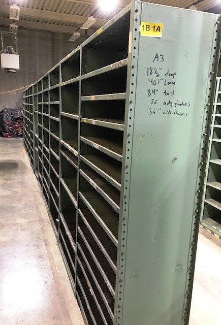 Metal Warehouse Shelving - Lot# A3
