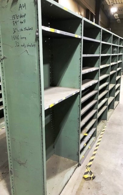 Metal Warehouse Shelving - Lot# A4