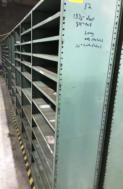 Metal Warehouse Shelving - Lot# B2