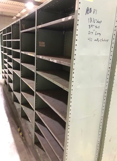 Metal Warehouse Shelving - Lot# B1