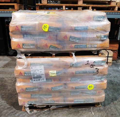 2 Pallets of SikaCrete 211 SCC Plus Concrete Mix