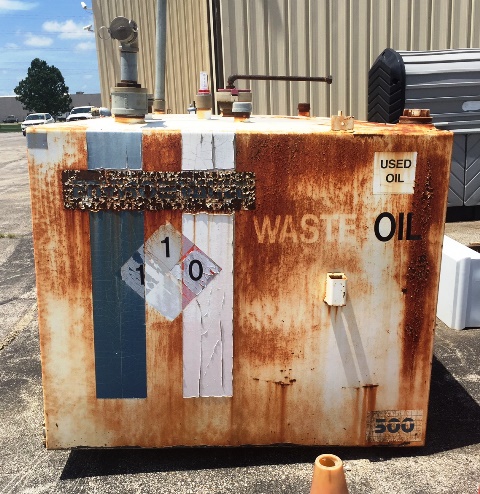 Bakersfield 500 Gallon Used Oil Tank