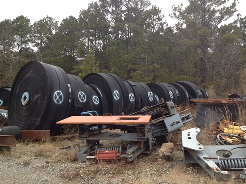 Twenty-four (24) rolls Goodyear Flexsteel conveyor belt