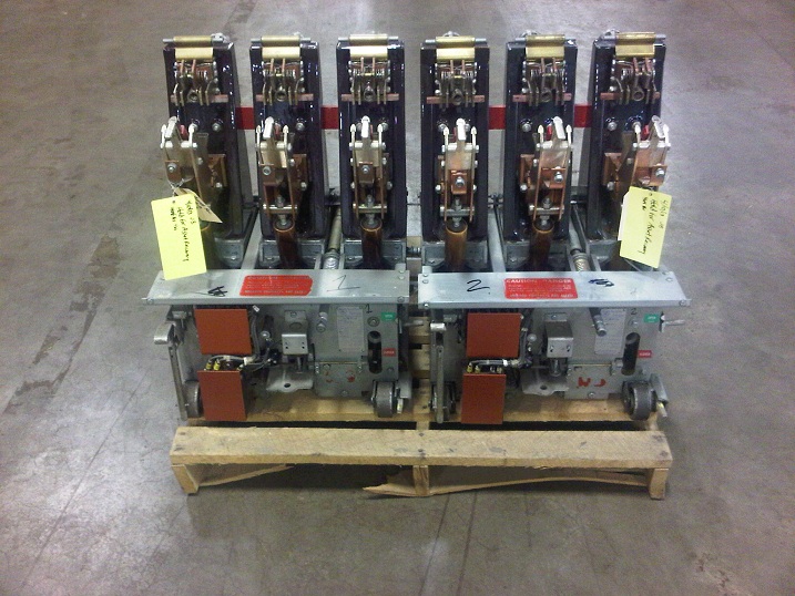 Four (4) Westinghouse air circuit breakers