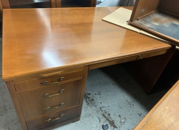 Wood Desk with Drawers (Unit 2)