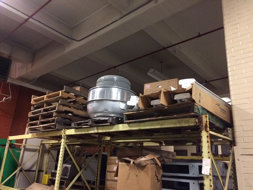 One (1) Loren Cook wall mounted exhaust fan