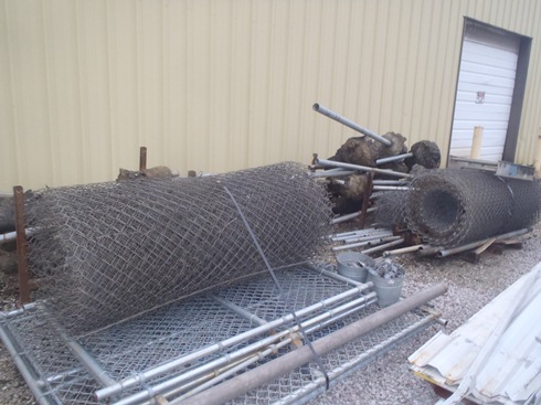 Used chain-link fencing