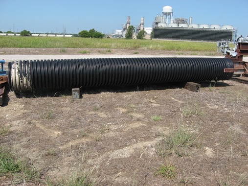 One (1) plastic culvert pipe