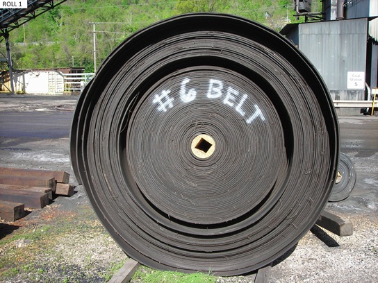 Three (3) rolls conveyor belt