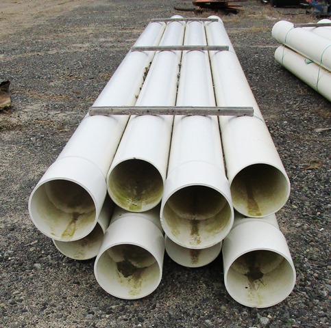 PVC Well Casing Pipe 10 Inch Sch 40 - 8 Piece Bundle - Lot 1