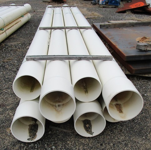 PVC Well Casing Pipe 10 Inch Sch 40 - 8 Piece Bundle - Lot 2