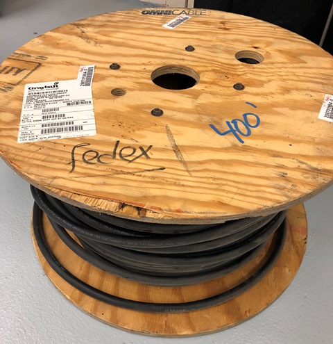 Carol Super VU-Tron  Copper Control Cable, 600V SOOW 14/C, 18 AWG  - Aprox. 400 Feet - Lot #2