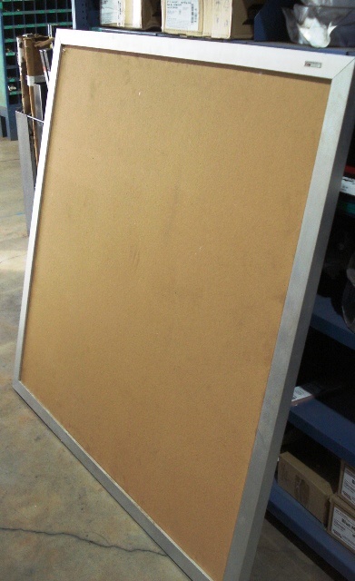 48 X 48 Cork Board with Aluminum Frame