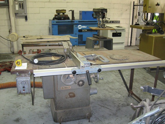 DeWalt table saw and Enco sawdust collector