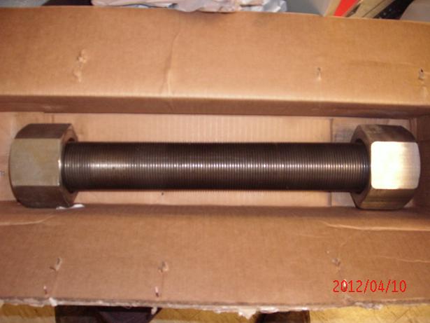 All Thread studs and heavy hex nuts